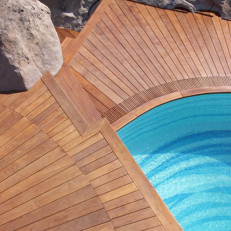 legno termotrattato per piscine